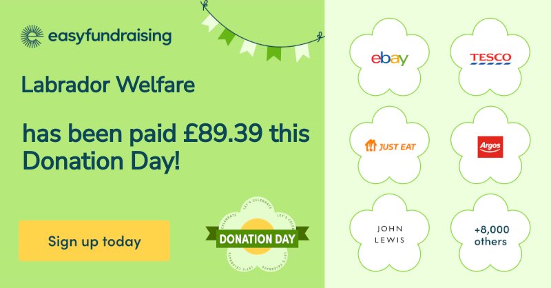 Please support us via easyfundraising @ join.easyfundraising.org.uk/labradorwelfar…