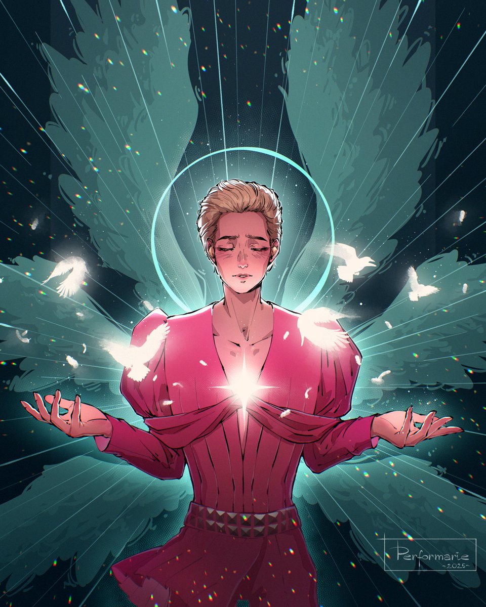Performaria's tweet image. So I’ve somehow managed to draw our Little Prince aka Danya Ziferblat. The song and performance are just out of this world 🥹🫶
#Eurovision2025 #ESC2025