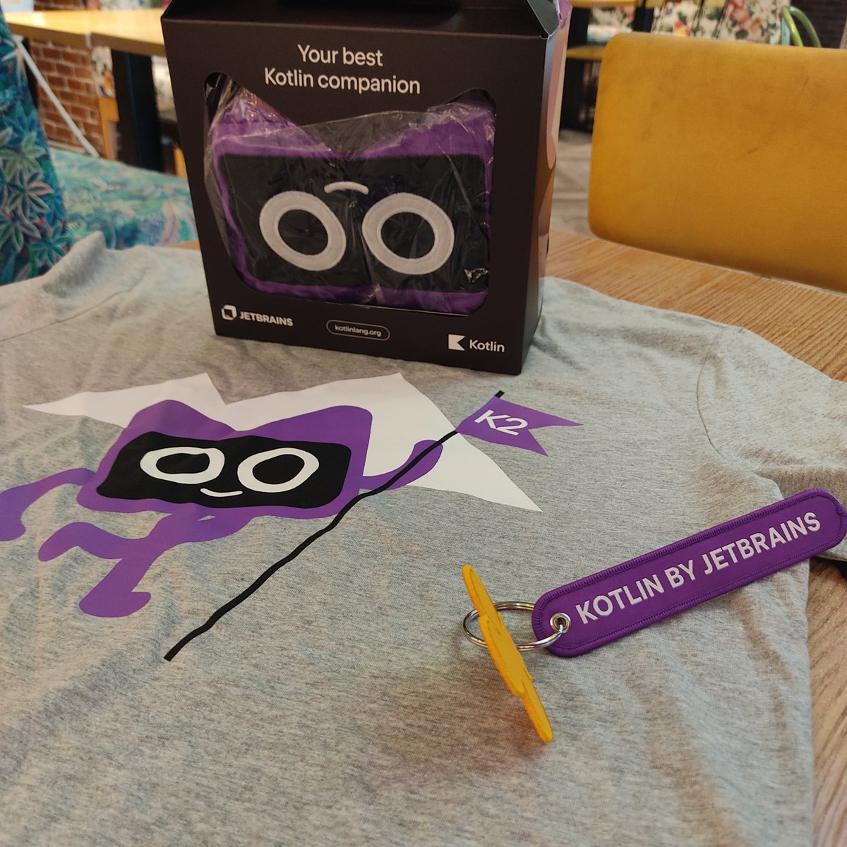Mohamed Rejeb (@mohamadrejeb) on Twitter photo Just received some gifts from JetBrains for participating in the Kotlin EAP program.
I always wanted a Kodee plushie <a href="/OGKodee/">Kodee</a> 😆 Thank you guys! Just received some gifts from JetBrains for participating in the Kotlin EAP program.
I always wanted a Kodee plushie <a href="/OGKodee/">Kodee</a> 😆 Thank you guys!