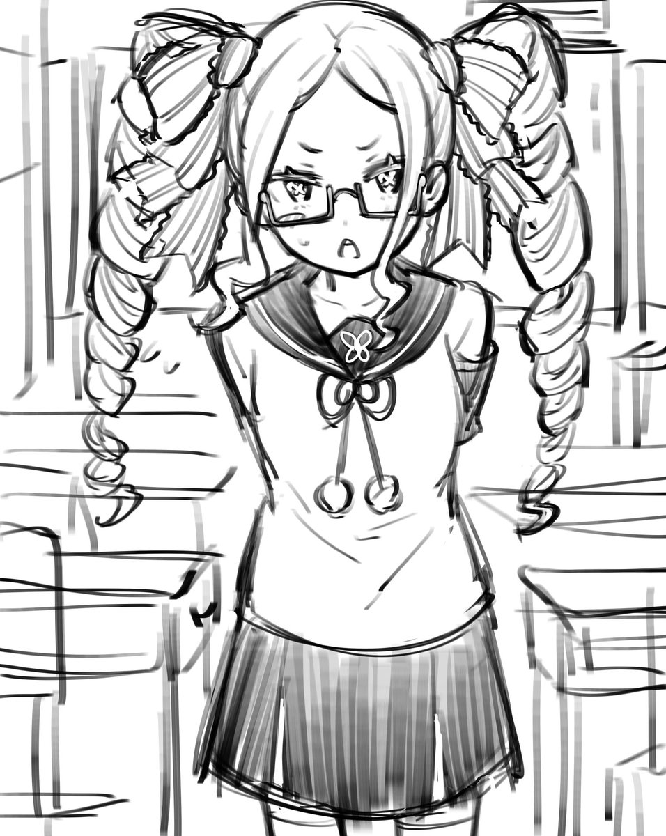 息抜きに描いたベア子