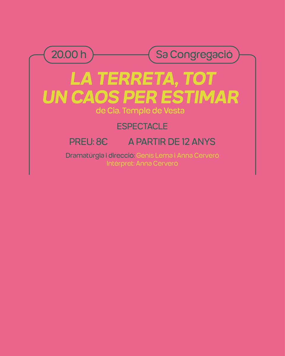 Programació d’avui, dissabte, a Albopàs.

📢 Recorda que pots adquirir les entrades per 'La Terreta, tot un caos per estimar' a linktr.ee/albopasfest, on també trobaràs el programa del festival.

✨ No t’ho perdis!

#albopàs #sapobla