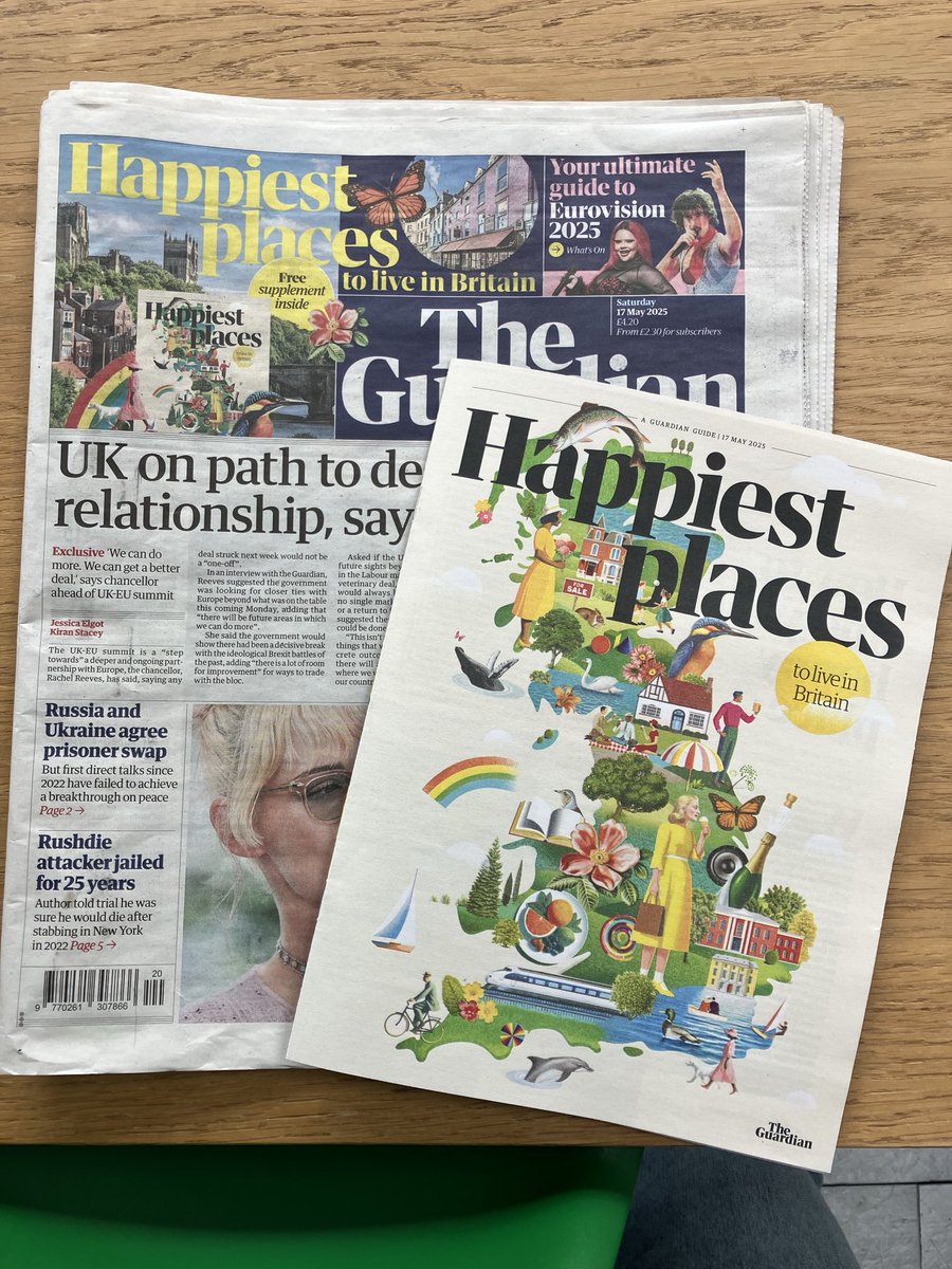 claremargetson's tweet photo. Do you live in one of Britain’s happy hotspots? https://t.co/d3WpK9OBuG
