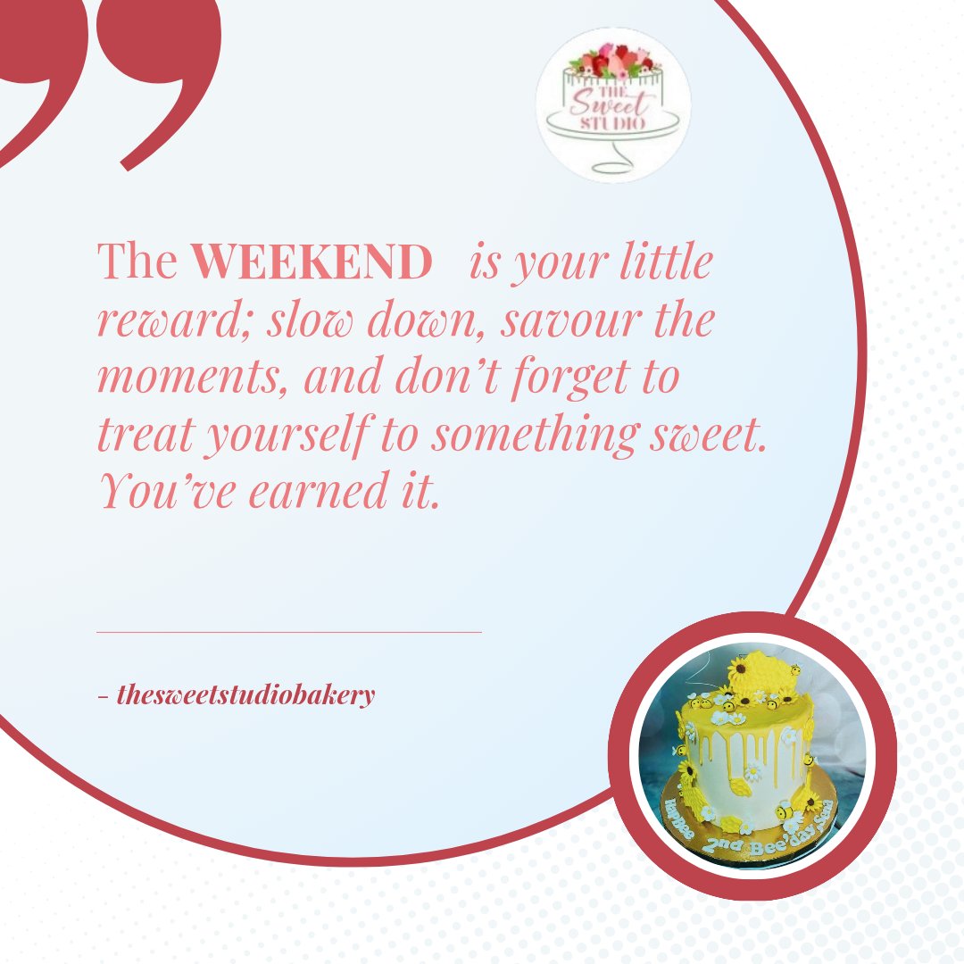 TheSweetStudio_'s tweet photo. Take a pause this weekend to enjoy and indulge in a well-deserved treat.

#thesweetstudiobakery #bakersinaccra #bakersinlabone #cakeinghana https://t.co/55ioB4TdLS