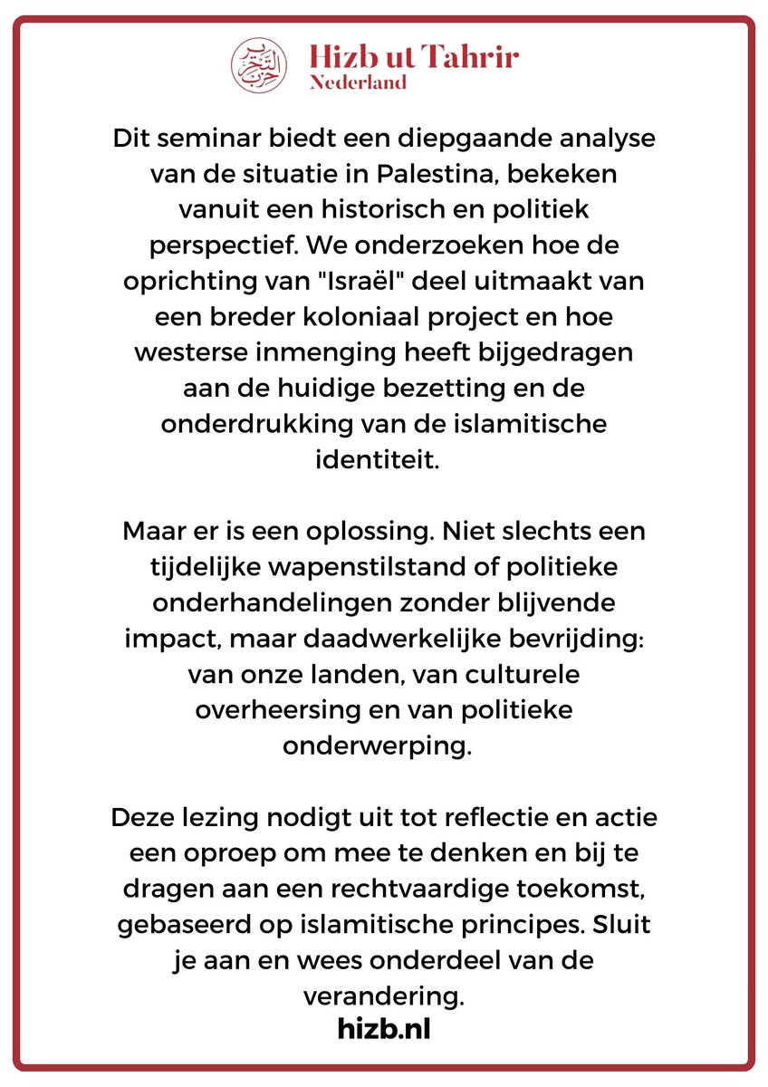 Okay_Pala's tweet photo. Als onderdeel van onze
@Gaza-campagne organiseren we in Amsterdam een belangrijk seminar om de grondoorzaken van het probleem te belichten en de oplossing te presenteren. https://t.co/tfhuwFY1ep