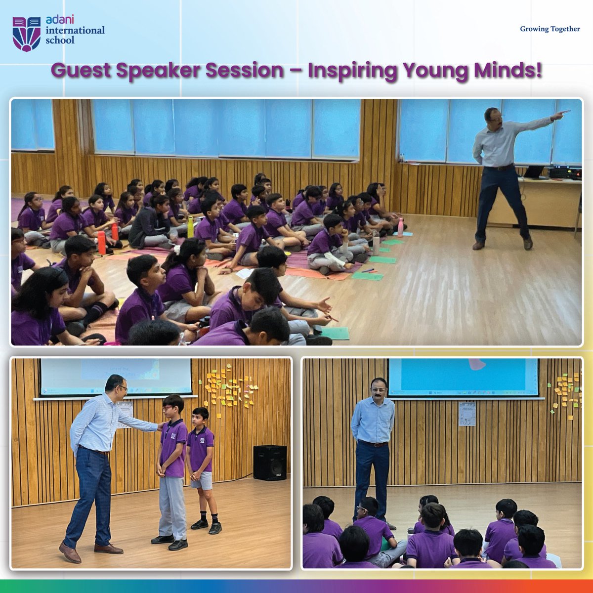 AdaniIntSchool's tweet image. Grade 4 learners had an insightful and inspiring session with Mr. Hardik Acharya a proud member of our rich parent community.
#AdaniInternationalSchool #StartUpEducation #YoungEntrepreneurs #GuestSpeaker #DigitalEconomy #ParentCommunity #InspiringFutures #IBPYP #Grade4