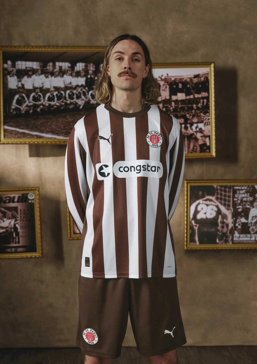 FC St Pauli x Puma home 25/26

Back in stripes 🟫⬜️🟫⬜️