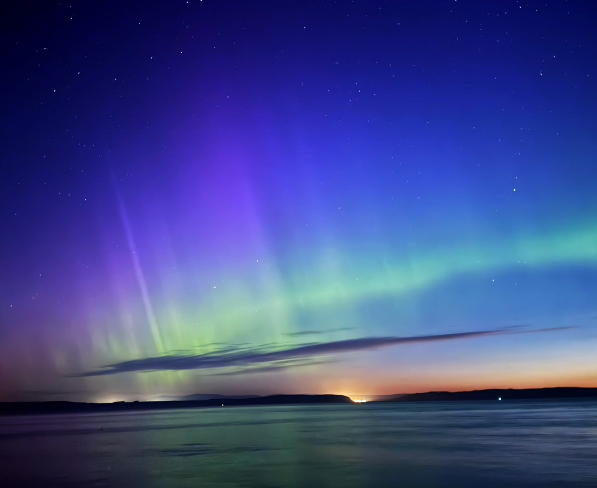 Saturday morning aurora 1.20 Nairn beach
