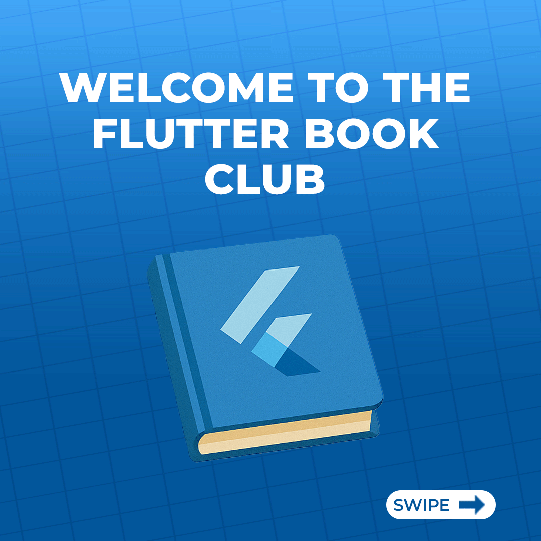 Theflutterbookc's tweet image. Hey X folks 👋

We’re a group of mobile developers who started a Flutter book club📚about six months ago, what began as a simple way to stay consistent with learning has turned into one of the best parts of our month✨

We’re currently reading Flutter Engineering by Majid Hajian.