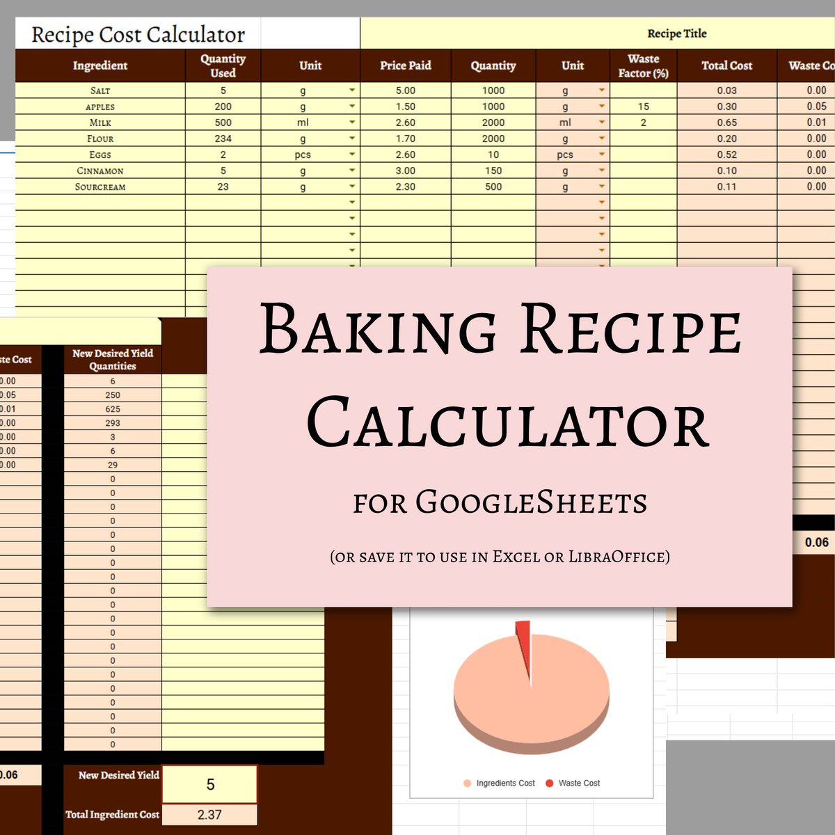 MarijaCrow's tweet photo. ✨ New Digital Product is in Store! - https://t.co/U0QsWqHerA

#recipecalculator #bakingbusiness #homebakerlife #probakertools #costingmadeeasy #bakersofinstagram #sweetartstudio https://t.co/69FWn7AjR9