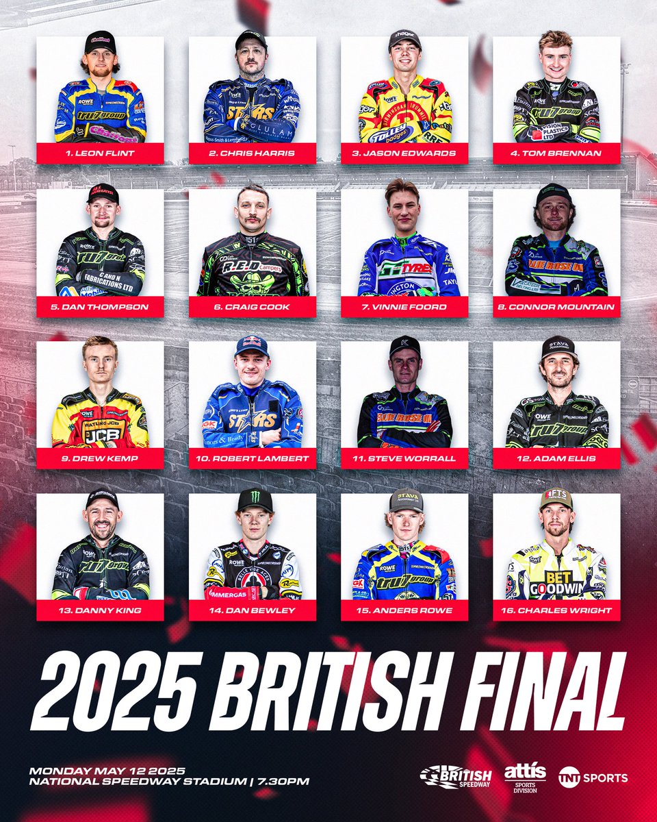 visualsbykd's tweet photo. 𝟮𝟬𝟮𝟱 𝘽𝙍𝙄𝙏𝙄𝙎𝙃 𝙁𝙄𝙉𝘼𝙇 🇬🇧🏆

Really pleased with how the style of this year’s British Final assets for @SpeedwayGB turned out!

@CurtisSport x @SpeedwayGB 

#smsports | #sportsdesign | #BritishSpeedway🇬🇧 | #2025BritishFinal🏆 https://t.co/pblzrrEnhz