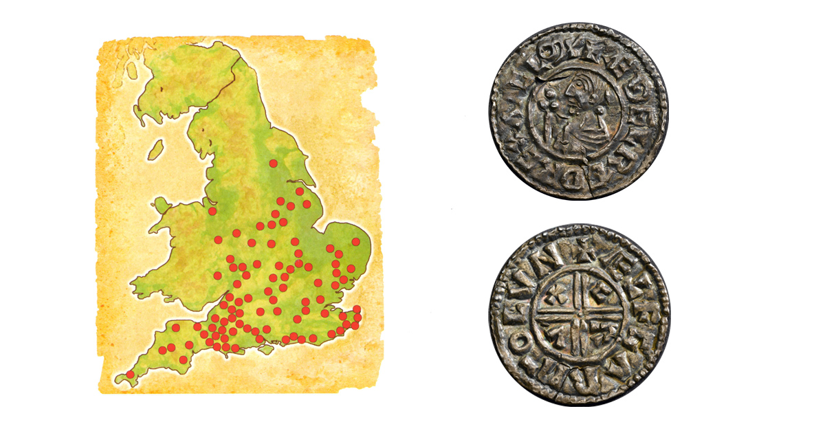 Rather than the centralised production we are used to today, mints in the late Anglo-Saxon period were distributed across the country. By the reign of Æthelred II (978-1016) coins, such as the penny illustrated here, were being made in more than 70 towns.

#Coins #Numismatics