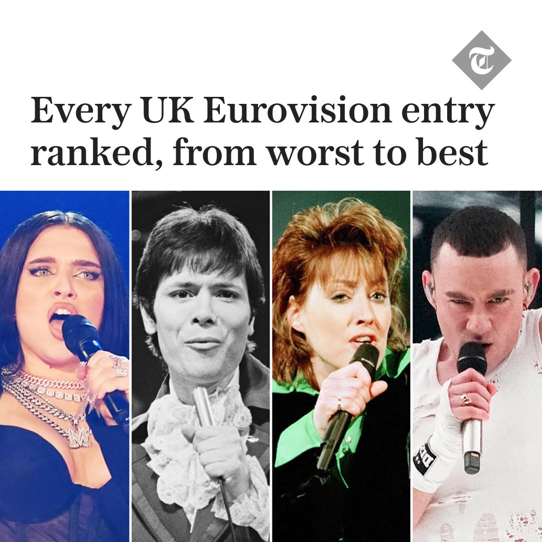 The UK’s Eurovision track record has always been contentious. We look back at every entry to see how they hold up, from the ridiculous to the sublime.

Where did your favourite rank? Find out here ⤵️
telegraph.co.uk/tv/0/uk-eurovi…