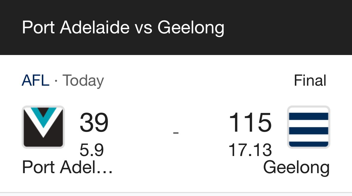 Hinkley gone by Monday. #AFL #aflpowercats