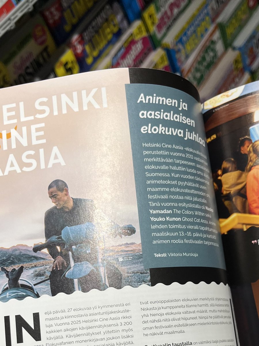 Lehtipisteisiin on ilmestynyt uusi Anime. Kirjoitin tähän numeroon pitkän jutun Cine Aasiasta, jossa vierailin festareilla haastatellen sen tekijöitä ja kävijöitä. Lisäksi mukana arvosteluni Ghost Cat Anzusta ja paljon muuta. Myös verkossa: issuu.com/pelaaja/docs/a…