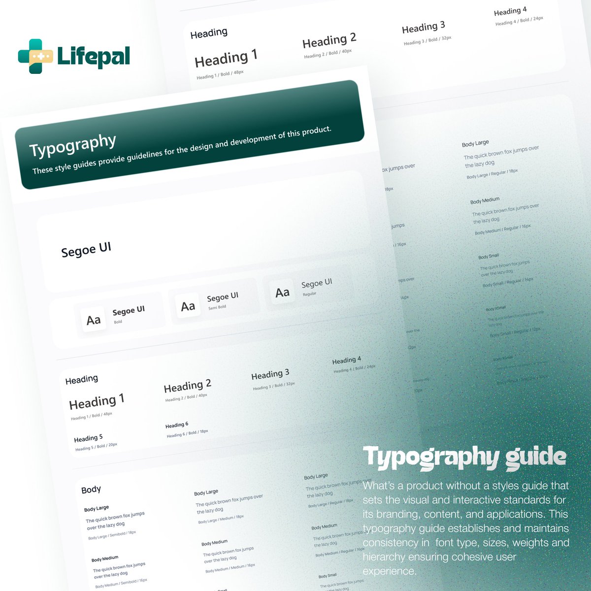 dejisebanjo's tweet image. Hello friends, what&apos;s a product without a design system?
Here&apos;s showcasing the color style and typography guide for the LifePal Healthcare App.

Have an idea? DM to get started.

#designsystem #colorstyle #typographydesign #uidesign #uxdesign #uidesigner #mobileapp #weekendvibes