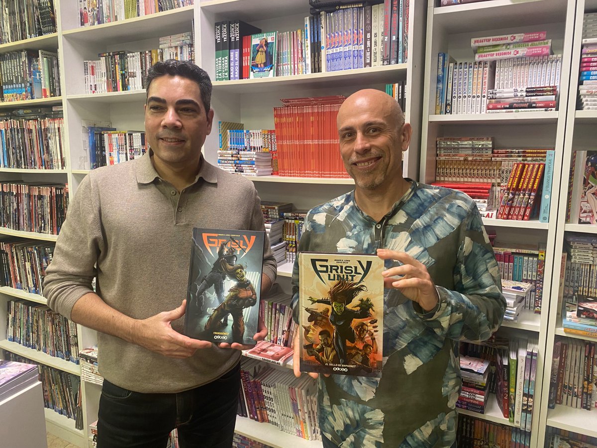 Ayer tuve el placer de presentar el nuevo cómic de <a href="/dazaart/">David Daza</a> de su saga “Grisly Unit” en la tienda referente a nivel nacional <a href="/tajmahalcomics/">Taj Mahal Cómics</a> 
¡Muy recomendable!