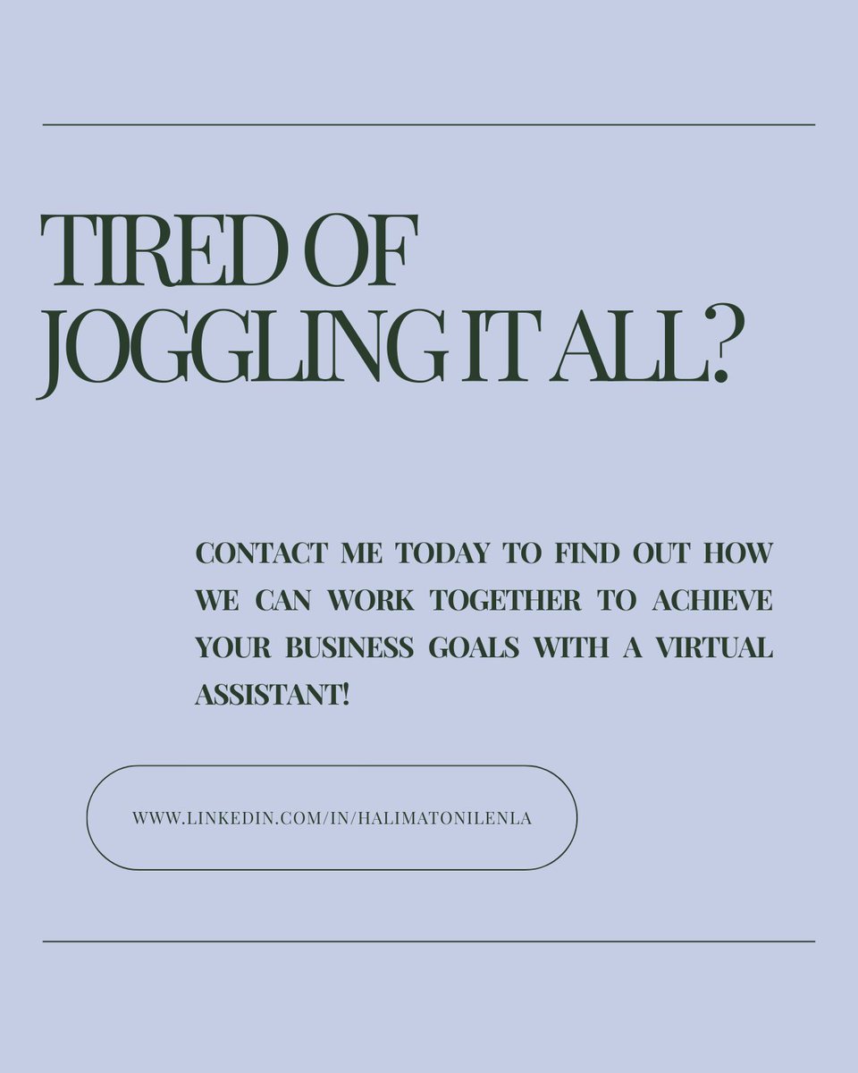 Halimatonilenla's tweet image. I know I need help, but I don’t even know what to hand off...

If that sounds familiar, this post is for you.

Take a look  Let me know if you’re ready to stop doing it all alone.

#HireASupportSystem