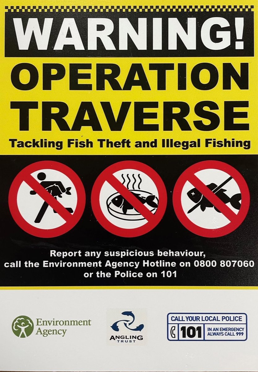#RuralTaskForce Joint patrols conducted with <a href="/EnvAgencyYNE/">Environment Agency - Yorkshire & North East</a> Fishery Enforcement officers enforcing the coarse fishing closed season on rivers. Partnership working to protect our valuable waterways by targeting illegal fishing &amp; fish theft. #OpTraverse #OpClampdown13 <a href="/AnglingTrust/">Angling Trust</a>