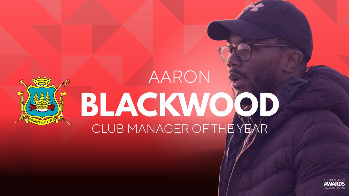 AlcesterTownFC's tweet image. Congratulations to Aaron Blackwood who takes home the Club Manager of the Year award. 

Voted for by all managers within the club after a truly outstanding season. 

Well done Ez ❤️🖤