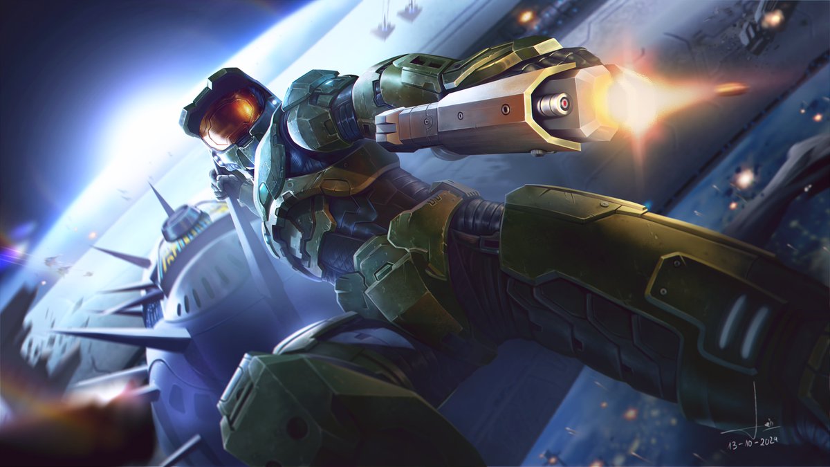 My Halo 2 fan Splash Art of Mater Chief

#HaloSpotlight #MasterChief
