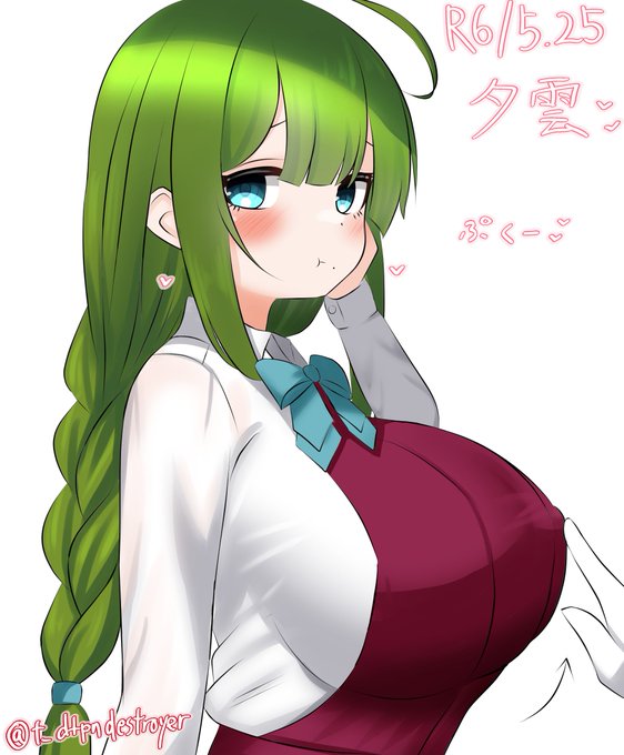 #これを見た人は無言で去年の5月の画像を貼る でかちち駆逐艦娘好き好き大好きぷるんぷるん