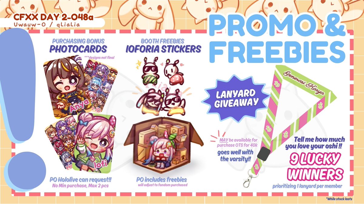 qLialia's tweet photo. #CFXX is here OA O?!! here is qLiaLia's catalogue!!!

📍Uwauw-O @ O48-a
📆Day 2 ONLY (25 May 2025)
🌿Fandom: Arknights, Hololive HoloID, Honkai Star Rail

🛒FLASH PO⚡️: (17-21 May 2025) 🔗https://t.co/IZqKGZVtiZ

Thanks for viewing &amp; shares! #COMIFURO20 #ComifuroXXcatalogue https://t.co/Mqtnq6tT9m