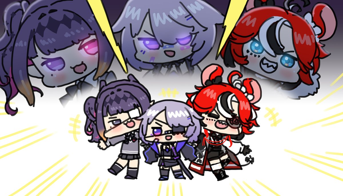 ハコス・ベールズ 「( • ̀ω•́ )cool!!!!!#bijouwled #inART #Ba」|Gugu caveのイラスト