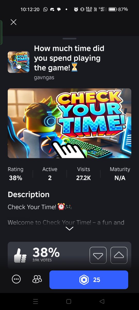 sevenstudent590's tweet photo. When you saw this on Tiktok or any social platforms and you wanted to join this game for 25 robux out of curiosity, DON'T!

This is seriously a scam.. Please do not trust those scammers

#roblox #robloxscam https://t.co/T6ZznZXUKK