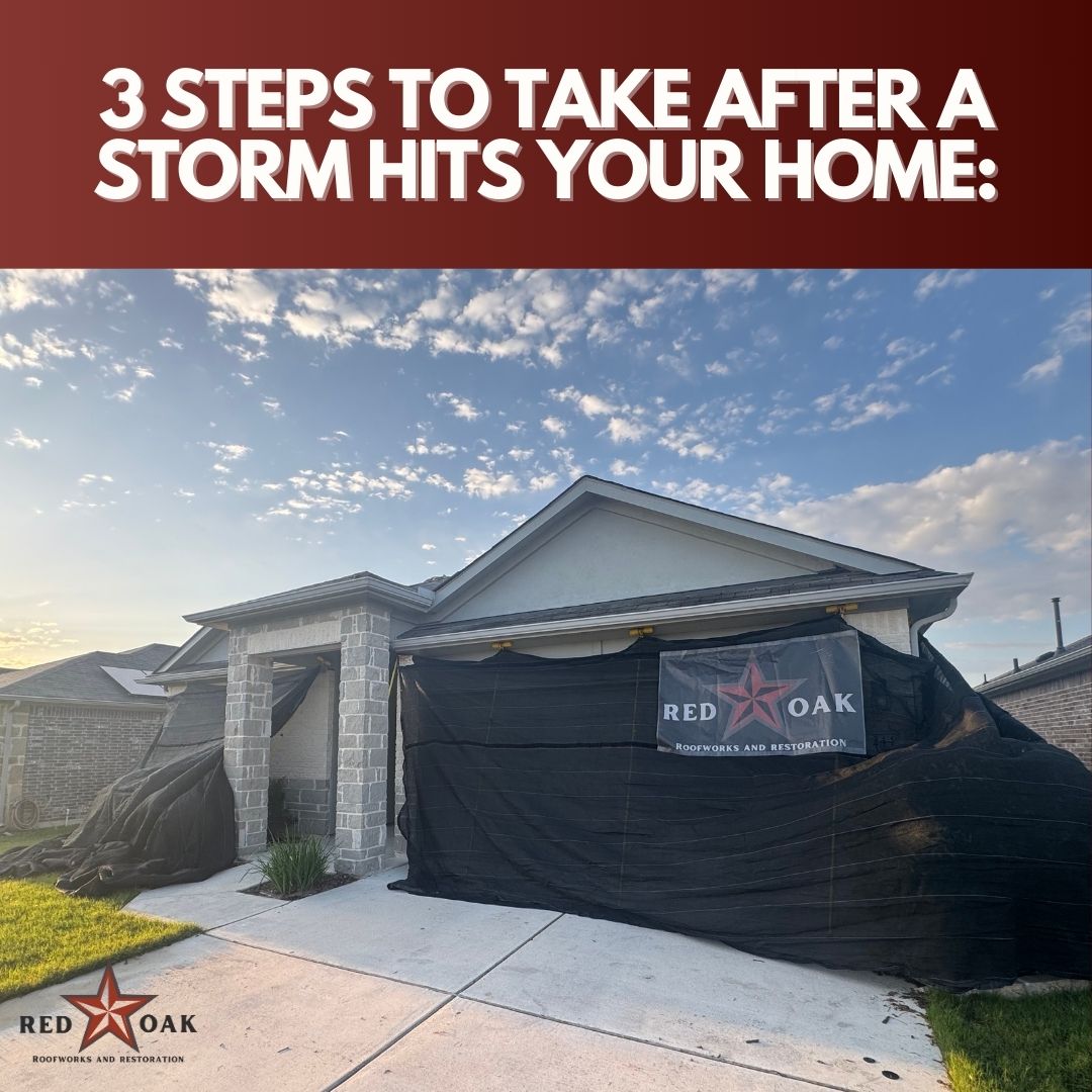RedOakATX's tweet photo. It’s hard to know who to trust — or what to do — after your home has been hit by a storm. We get it.

Here are a few quick steps you should take immediately after the storm:

✅ Take clear photos of visible damage.
✅ Find recent home pictures for before-and-after comparisons.
✅ Have your roof inspected by a qualified professional.

We’ve got your roof — and your back. Reach out to us for a free inspection today.

https://t.co/mhGVLok6dd | (737)7-RedOak | howdy@redoakatx.com

#RedOakRoofworks #StormDamage #RoofRepair #RoofReplacement #TrustedRoofers