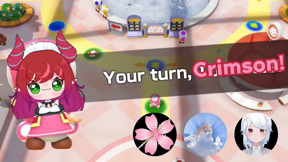 It's time for Super Mario Party Jamboree once again! I'll be live on Twitch with <a href="/SakuraSamurai5/">The-Sakura-Samurai.bsky.social</a> <a href="/Kakeru1V/">Kakeru1 ⚔️❄️</a> and Antbunny at 12:00 PM CST/1:00 PM EST 🐉🧁 Hope to see you there!

#VTuber #ENVTuber