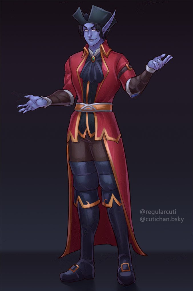 RegularCuti's tweet image. Nightborne OC.
#warcraft #commission