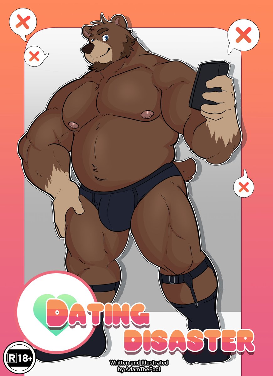 [Dating Disaster- Cover] 

New project! this is a simpler comic that I'll do along side A wolf in rabbit's clothing, I'll post part one soon 🐻