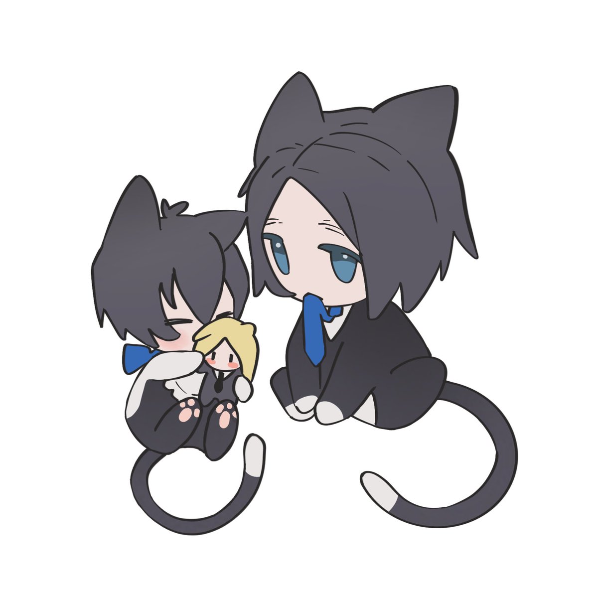 🐈‍⬛🐈‍⬛🐱