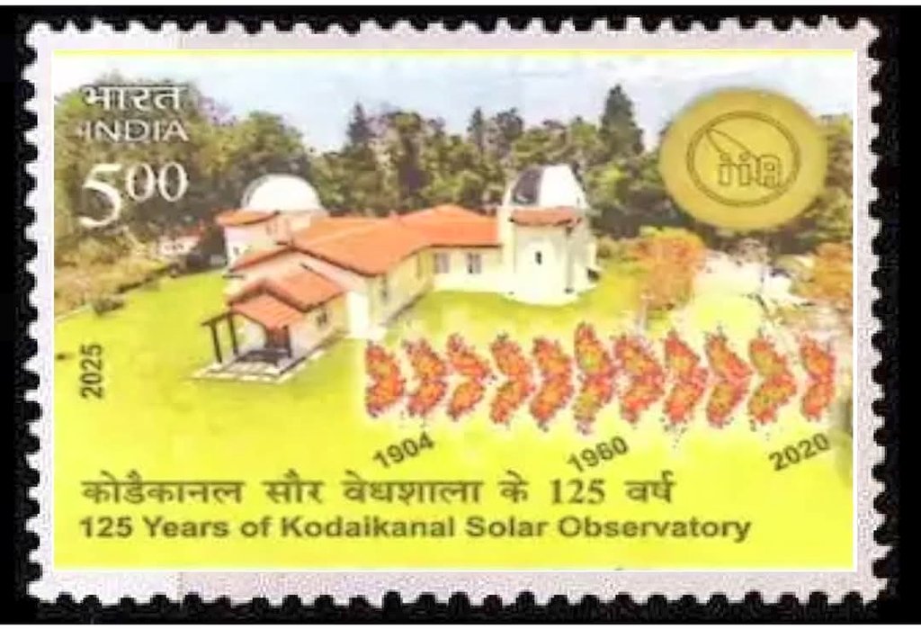 Indian Solar Physics Community (@indus_solphy) on Twitter photo 💐🤩🔆🔭 Honouring India's #Solar #physics Research legacy, the Govt. of India released a commemorative stamp marking the 125th Anniversary of Kodaikanal Solar Observatory <a href="/kodaiastronomy/">Kodaikanal Observatory</a>, operated by <a href="/IIABengaluru/">IIAstrophysics</a> 👏
Thank you <a href="/IndiaDST/">DSTIndia</a> <a href="/IndiaPostOffice/">India Post</a>
<a href="/asipoec/">Astronomical Soc. India Outreach and Education</a>
<a href="/PIB_India/">PIB India</a> ☀ 💐🤩🔆🔭 Honouring India's #Solar #physics Research legacy, the Govt. of India released a commemorative stamp marking the 125th Anniversary of Kodaikanal Solar Observatory <a href="/kodaiastronomy/">Kodaikanal Observatory</a>, operated by <a href="/IIABengaluru/">IIAstrophysics</a> 👏
Thank you <a href="/IndiaDST/">DSTIndia</a> <a href="/IndiaPostOffice/">India Post</a>
<a href="/asipoec/">Astronomical Soc. India Outreach and Education</a>
<a href="/PIB_India/">PIB India</a> ☀