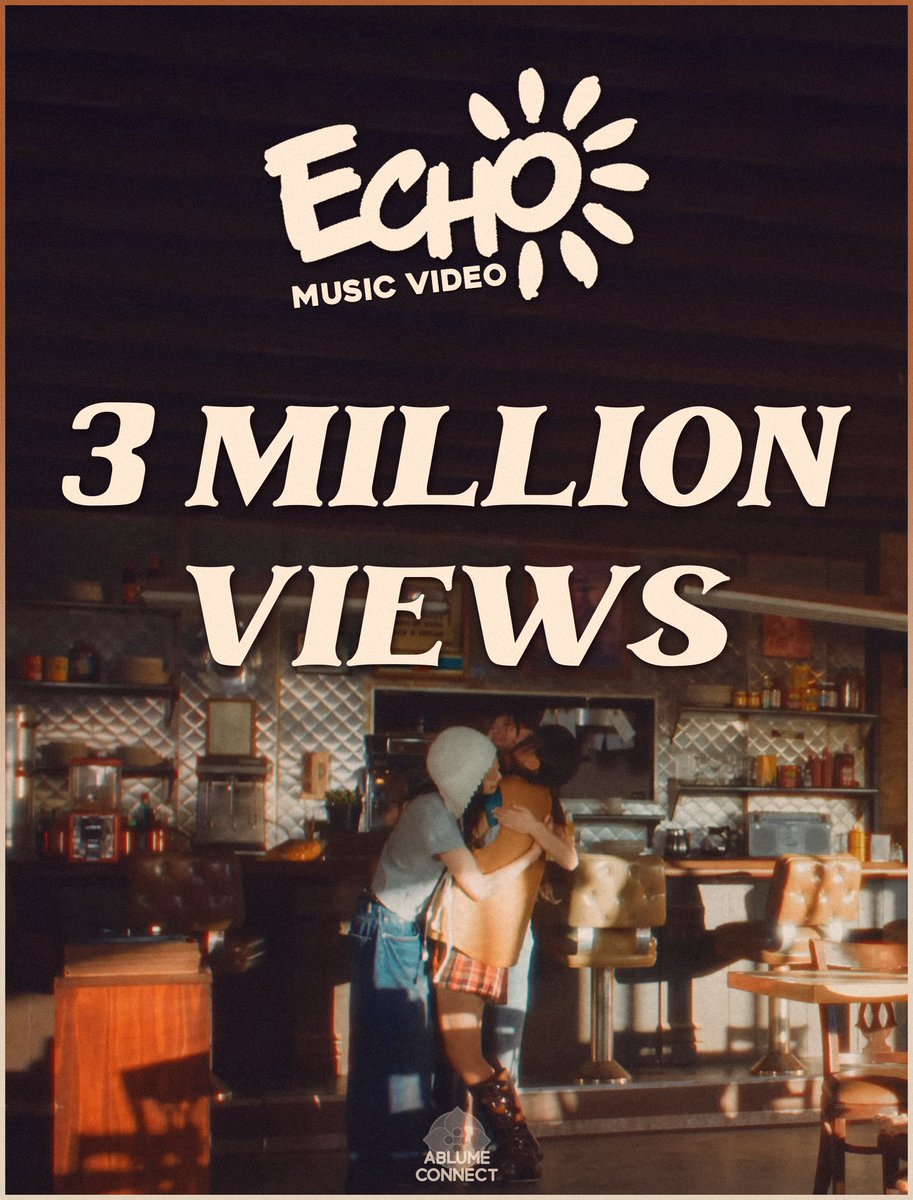 [🎉] The Echo MV has surpassed 3 MILLION views on YouTube, just over a week after its release.

Congratulations to ablume on this amazing achievement! 🫂

ABLUME ECHO 3M VIEWS
#ablume_echo_3M #ablume #어블룸 #ablume_echo