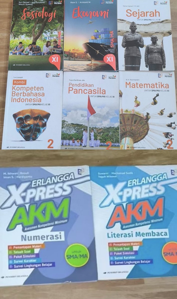 maariposa__'s tweet photo. WTS preloved
Buku Erlangga K. Merdeka Kelas 11/2 SMA: SOSIOLOGI, EKONOMI, SEJARAH, BAHASA INDONESIA, MATEMATIKA
X-PRESS AKM: NUMERASI&amp;LITERASI MEMBACA

Info di deskripsi (✓gratong)
»https://t.co/rV8U9rjmrM
»https://t.co/R4VqpqKsqG

#wts #zonauang #preloved #bukubekas #bukusma https://t.co/1Ss47I6AtE