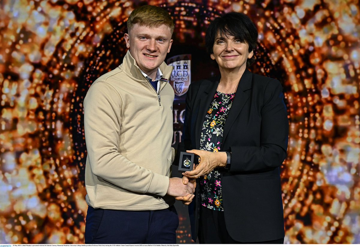 Congratulations to 2nd year Dairy Business  student Cathal Murphy, on receiving the Padraic Conway Memorial Medal at the UCD Sports awards. 

The Padraic Conway Medal is presented to commemorate the memory of the Padraic Conway – UCD Vice President for Alumni Relations - who