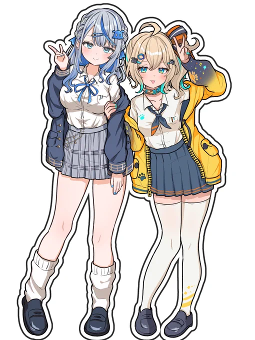 背景無し差分 #ひなた成長記録 #描いていルカ