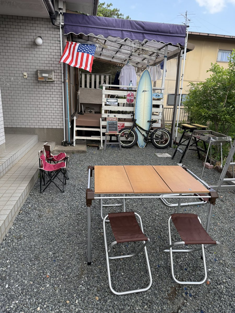 astroken's tweet image. 今日はBBQ🍖
開店準備中です😋