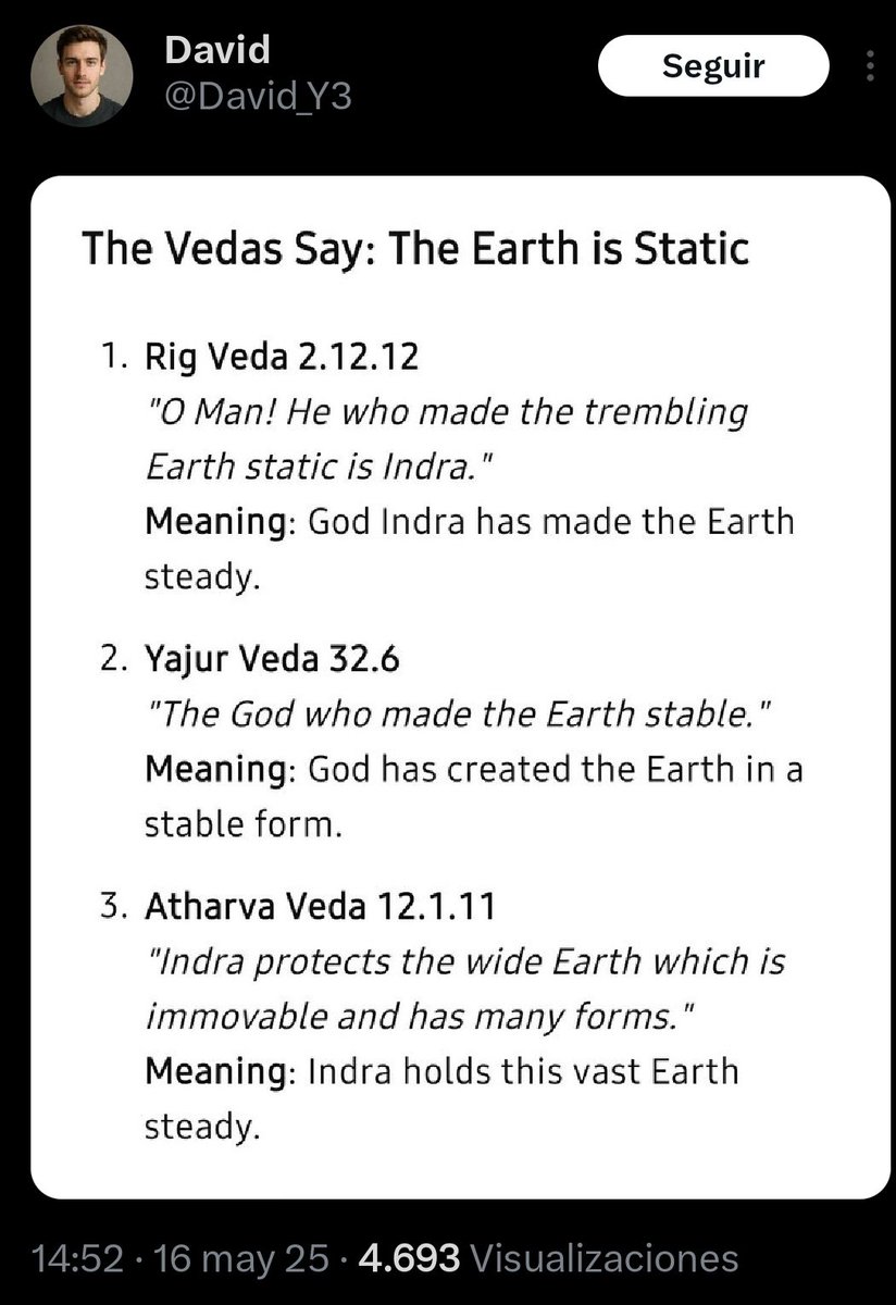 I saw this guy posting lies about Hinduism. 

Rigveda 2.12.12 does not say Earth is static, it does not even mentions Earth

Yajurveda 32.6 talks about hardness of earth not about it  being static

Atharva Veda talks about Earth being Stable, not static.