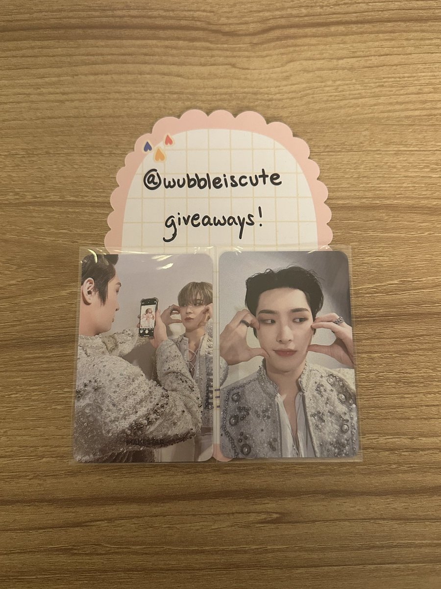 wubble_exe's tweet photo. 🪷 hosting a new giveaway for this set of three yunho mingi unit photocards 🪷

to enter:
• like, rtwt, and follow. that's it!

t&amp;c: us based, ww okay. free tracked or stamped shipping (your choice). ends wed, may 21, 11:59pm ET. https://t.co/DMD6HutPAM