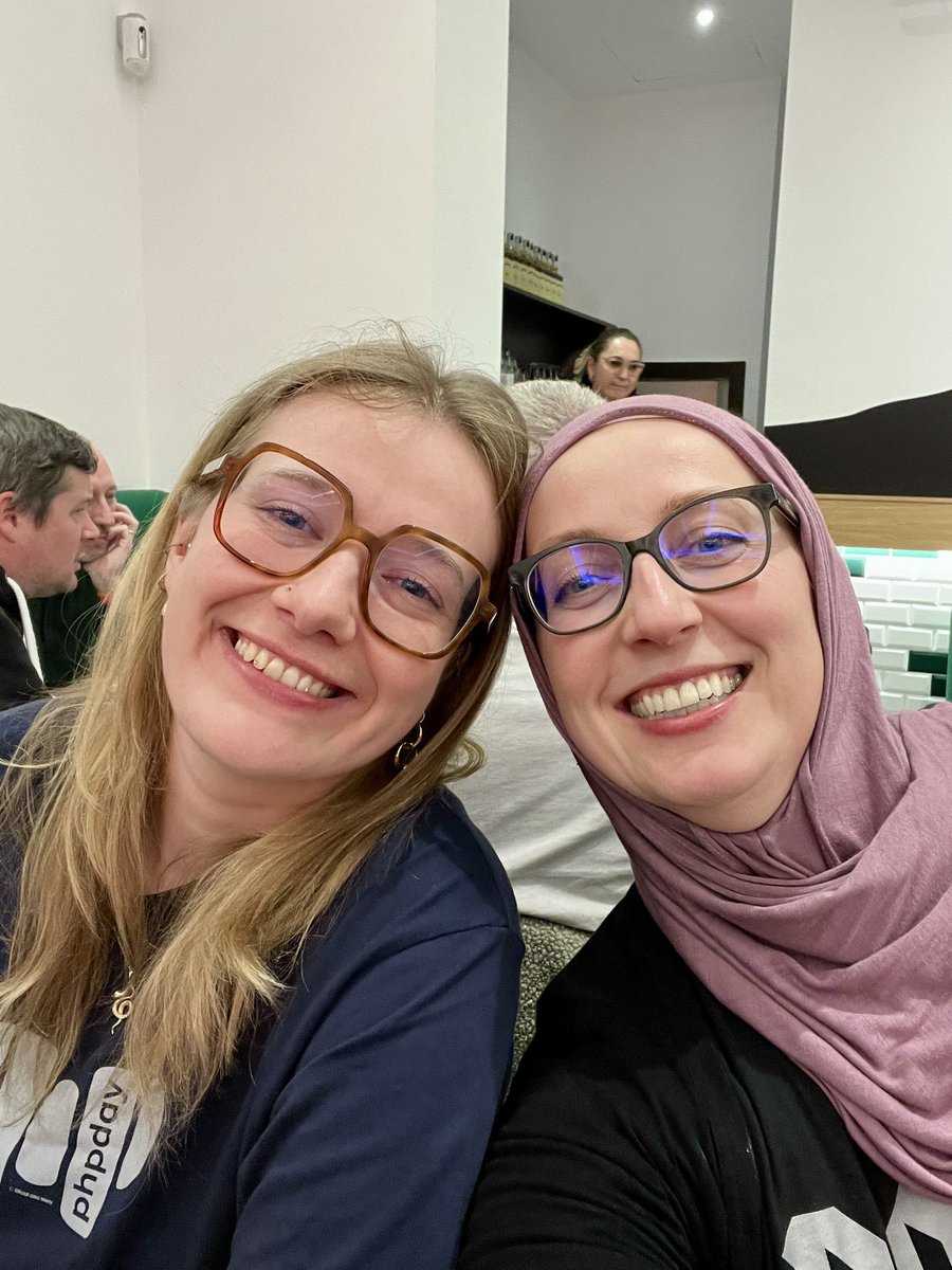 Zuzana 🦋 (@zuzana_kunckova) on Twitter photo I met the incredible <a href="/khushbooverma_/">Khushboo Verma</a> and <a href="/devgirl__/">Laura Durieux</a> at PHP Day in Verona. I’m so happy to be a part of this amazing community, my life is so much better thanks to it.
I’ve had a great time and hope to be back again.
<a href="/grusp/">GrUSP</a> #phpday I met the incredible <a href="/khushbooverma_/">Khushboo Verma</a> and <a href="/devgirl__/">Laura Durieux</a> at PHP Day in Verona. I’m so happy to be a part of this amazing community, my life is so much better thanks to it.
I’ve had a great time and hope to be back again.
<a href="/grusp/">GrUSP</a> #phpday