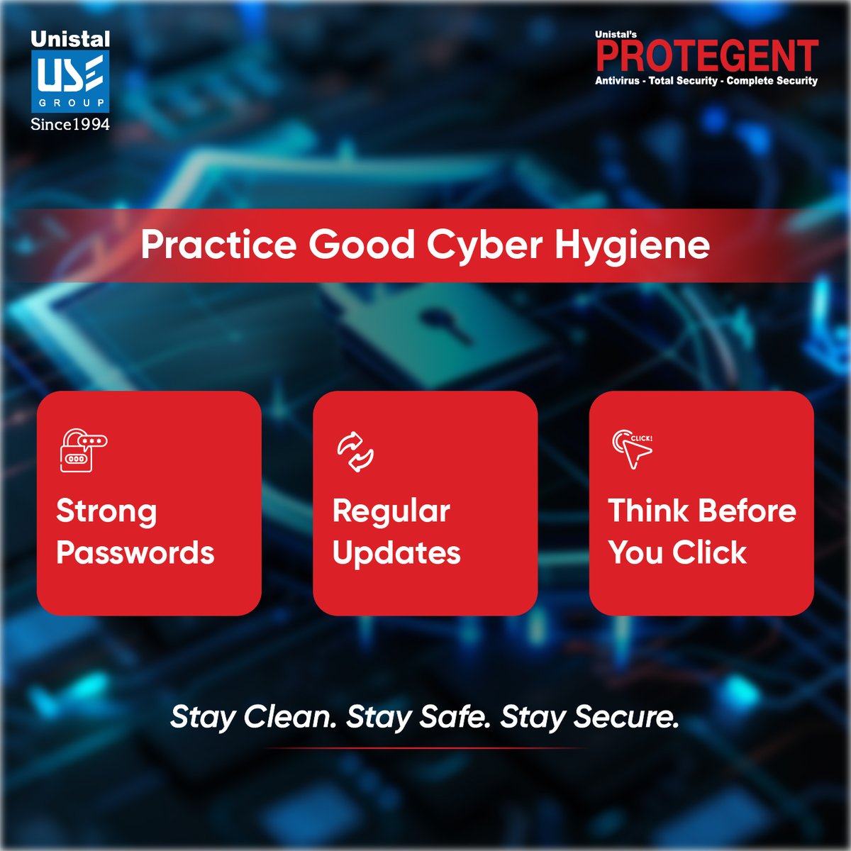 Would you leave your door wide open?
Don’t risk it online.
Get Protegent Total Security — your shield against cyber threats.
 Stay Clean. Stay Safe. Stay Secure.
#Protegent360 #CyberSafety #DataSecurity #StaySecure #Unistalglobal #DigitalDefense #SmartCyberChoices