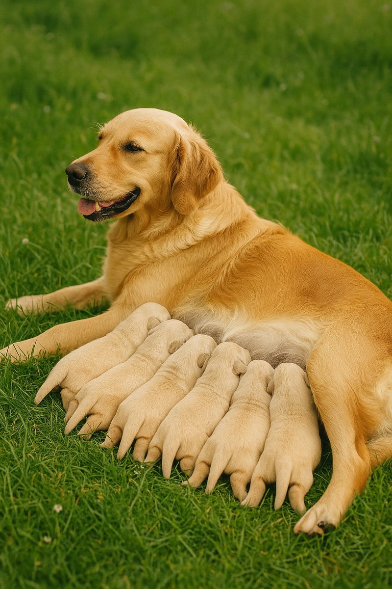 Imagine that your life depended on the health of those puppies. What would you do?
A. Starve the bitch to death and feed the puppies synthetic food.
B. Give the bitch the right natural food and let her care for her puppies.