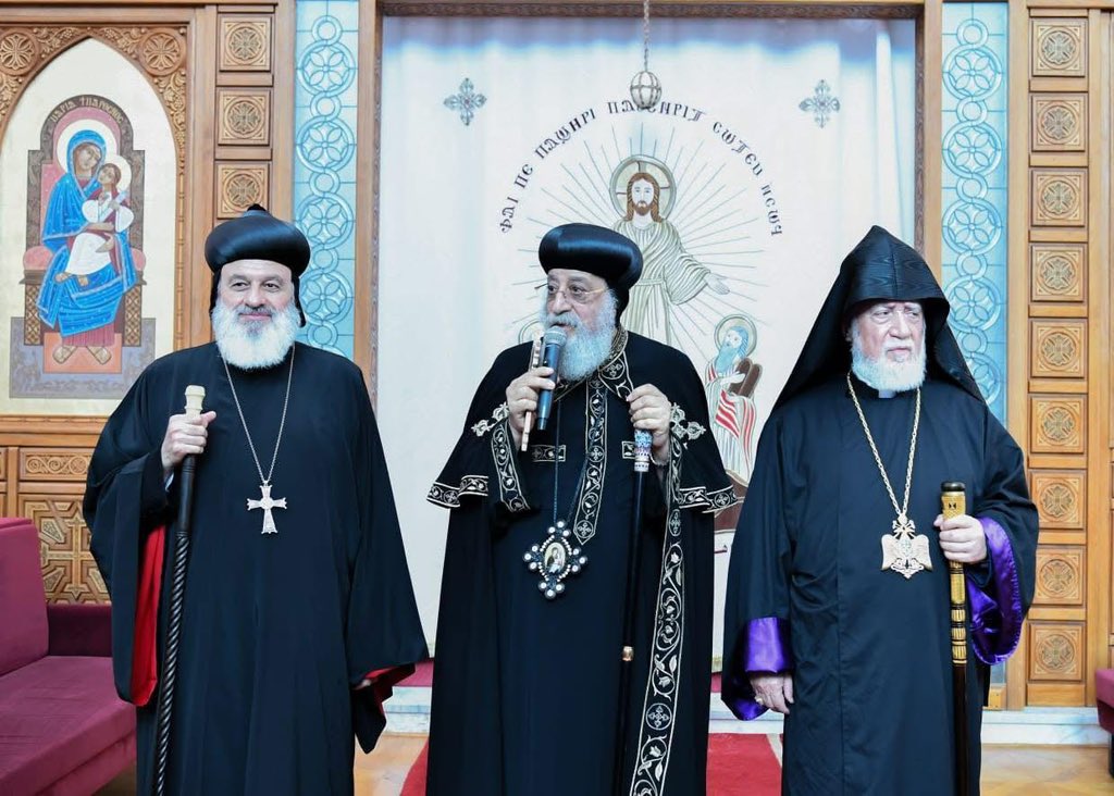MorAphremII's tweet image. Arriving at the Logos center, Anba Bishoy Monastery in Egypt 🇪🇬 for the meeting of Oriental Orthodox Heads of Churches in the Middle East and the celebration of the 1700 anniversary of the First Ecumenical Council of Nicea. 

#nicea #Egypt #SyriacOrthodoxChurch