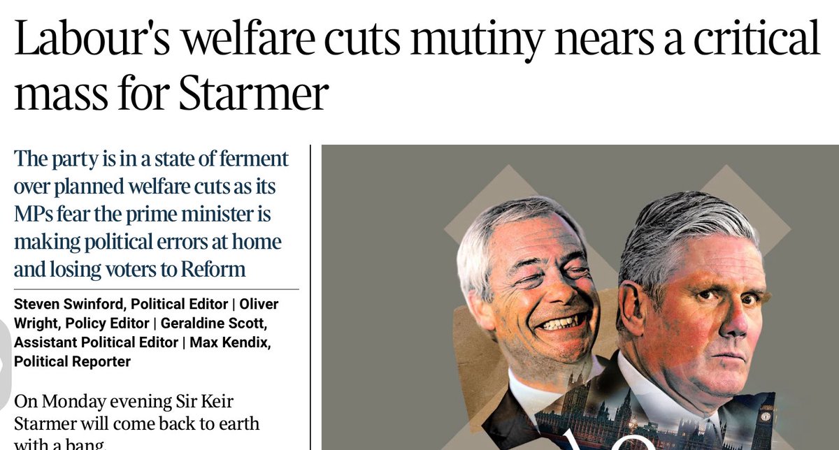 Benefit cuts rebellion grows towards enough to defeat the plans bit.ly/4msbw5R PM justifies cuts for disabled people saying ‘if you can work, you should work’ but the big change is to exclude hundreds of thousands from PIP which has nothing to do with work at all