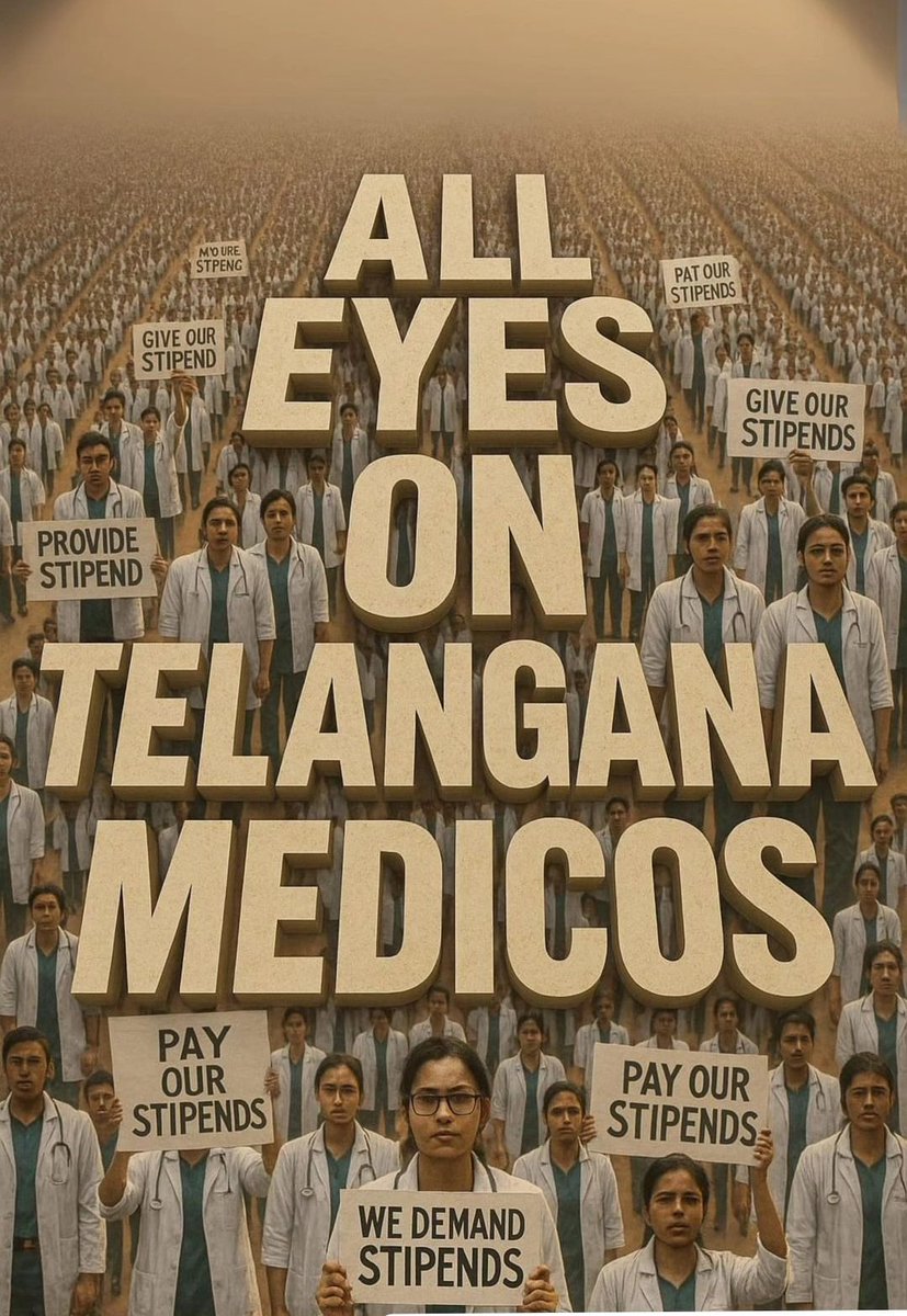 RohitSi54616521's tweet photo. #AllEyesOnTelanganaMedicos https://t.co/L7ACIXJsVs