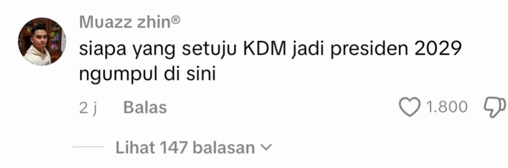 raffimulyaa's tweet photo. "Kenapa ga bahas KDM di Tiktok?"

😌😌😌 https://t.co/ajuJlElTdM