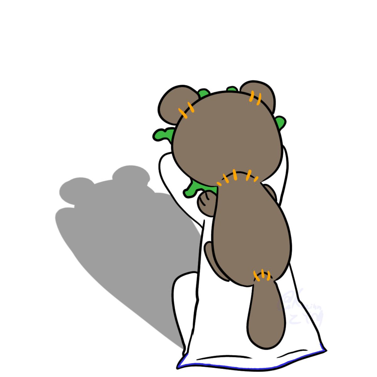NOTKAZINN's tweet photo. 猫ポーズをしてみる🍫先生+📹🦦 https://t.co/zTplCH0IYx