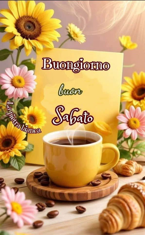 #Buongiorno amici vi auguro un buon sabato e buon fine settimana che sia pieno di gioia e serenità 🍵😘☀️